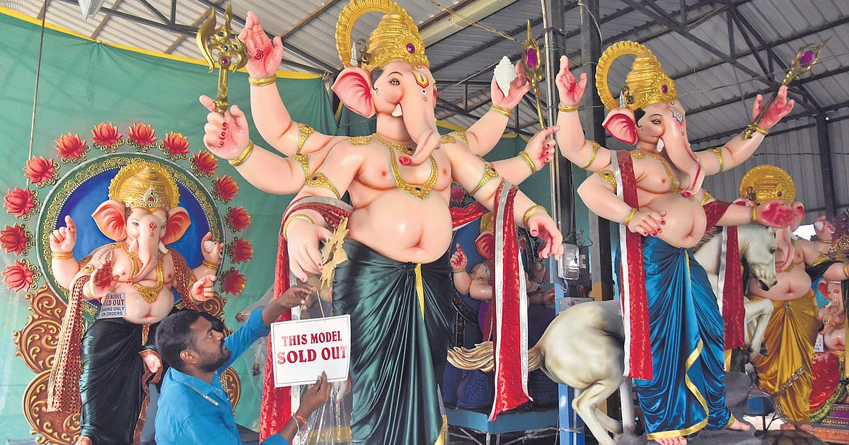 Trendy Ganesh idols set to steal festive spotlight in AP
