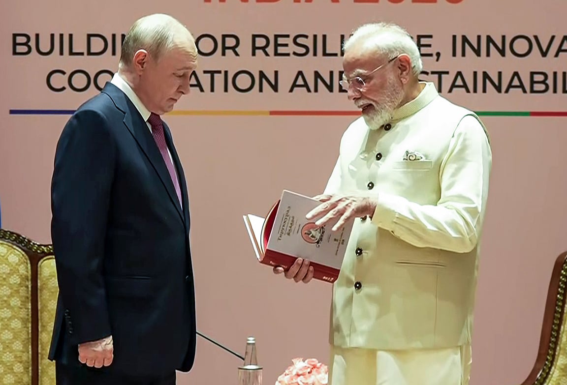 PM Modi gifts Putin Russian translation of Tamil classic 'Thirukkural' ahead of BRICS Summit