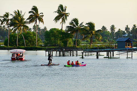 Pedal power takes to the Kadamakudy backwaters