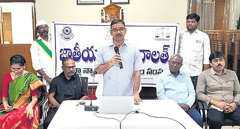 Three major disputes, including 24 land acquisition appeals pending for over 40 years, were settled at the Guntur Lok Adalat.