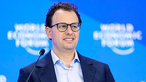 Dario Amodei, CEO and co-founder of Anthropic, attends the annual meeting of the World Economic Forum in Davos, Switzerland, Jan. 23, 2025.
