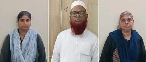 Accused Shahina Banu, Naheemuddin Qureshi and Banu’s mother Hasina 