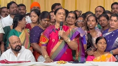 The former minister, Konda Surekha, and her husband, former MLC Konda Muralidhar Rao, conducted a meeting with the party workers in Warangal on Sunday.