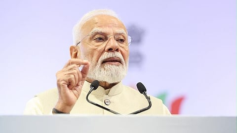 Prime Minister Narendra Modi addressing the BRICS Business Forum 2026.