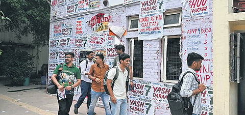 Campus on overdrive as only one day left for active poll campaigning.