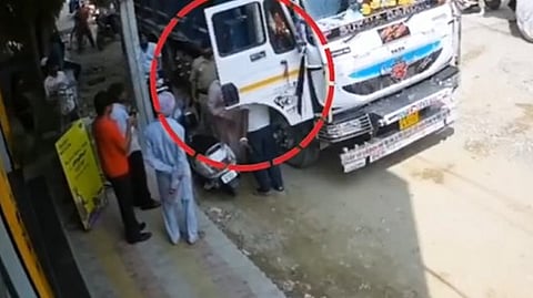 The truck was allegedly stopped and Chhina got out of her vehicle. She approached the truck, asked the driver to get down and opened the driver’s-side door. 