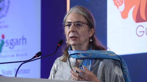 Deborah Thiagarajan, founder , Dakshina chitra museum during the Tourism Summit 2026 at ITC grand in Chennai on Tuesday. 