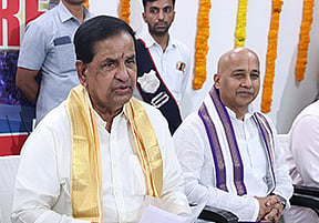 TTD board chairman BR Naidu and EO M Ravichandra. 