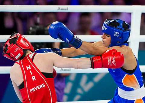 Sakshi Chaudhary (R), who competes in women's 51kg category, will be taking part in the Asiad for the first time