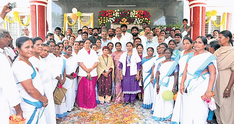 Energy Minister Gottipati Ravi Kumar inaugurates a Primary Health Centre at Rasangulapadu village in Prakasam district on Tuesday