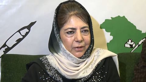 PDP chief Mehbooba Mufti.