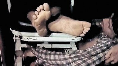 One among the six students who drowned in Neredu Cheruvu, Patancheru, on Wednesday while immersing a Ganesh idol is being taken to a hospital in an ambulance.