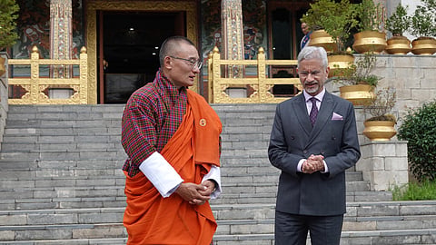 External Affairs Minister S Jaishankar with Prime Minister Tshering Tobgay