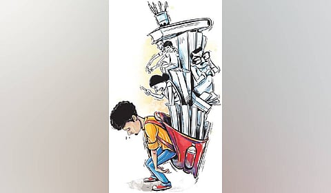 The PARAKH Rashtriya Sarvekshan 2024 Telangana State Report found that 17 per cent of students reported feeling stressed or worried about schoolwork, while 14 per cent felt sad or unhappy.