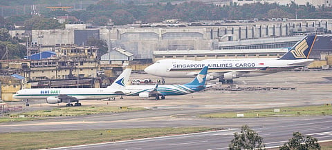 Once the land is transferred to AAI, it will be used as a parking area for cargo trucks that currently queue outside the terminal buildings