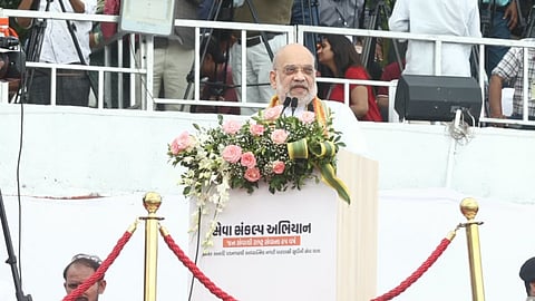 Union Home Minister Amit Shah marking the beginning of the "Seva Sankalp Abhiyan".