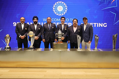 BCCI office bearers at the AGM on Friday