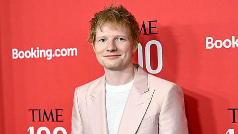 Ed Sheeran attends the Time100 Gala, in New York on April 24, 2025