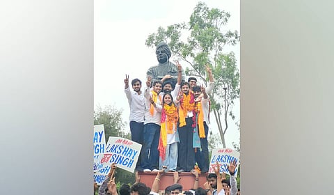 ABVP sweeps DUSU election.