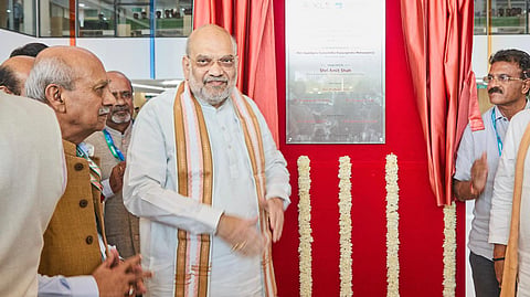 Union Home Minister Amit Shah visited the campus of Jagadguru Gamgadharaswmiji Moorusavirmath Medical College.