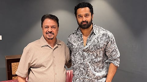Kumar Mangat Pathak of Panorama Studios (L) and Unni Mukundan (R)