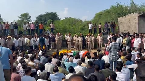 Ranger Pratap Singh Chundawat last rites.