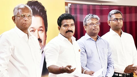 Minister Nirmal Kumar launches TN Rooftop Solar Subsidy Scheme at a function held in Chennai on Monday