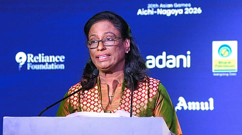 President of the Indian Olympic Association, PT Usha.