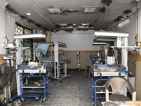 Two infants died after a fire broke out in the Special Neonatal Care Unit (SNCU) of the children’s ward at Rajiv Gandhi Institute of Medical Sciences (RIMS) Government Hospital in Adilabad