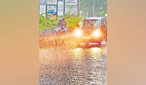 IMD Hyderabad has forecast isolated heavy rain on Tuesday and heavy to very heavy rain in eastern and northeastern districts on Wednesday. Heavy rain is also likely at isolated places across most other districts.