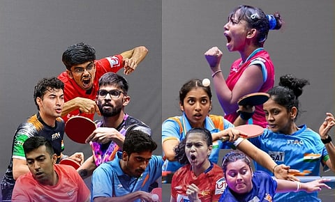 Both the table Indian tennis teams crashed out of the team event at the Asian Games