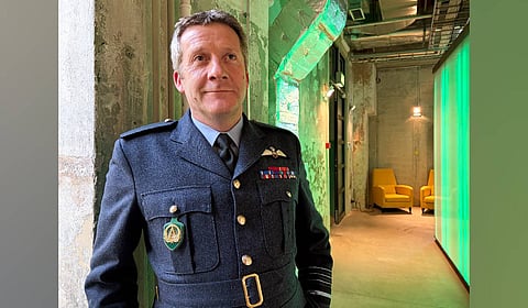 NATO Deputy Supreme Allied Commander Europe Air Chief Marshal Sir John Stringer is pictured at a security conference in Tallinn, Estonia, on Tuesday, Sept. 22, 2026. 