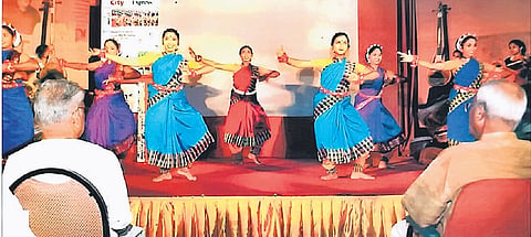A folk dance performance during the launch of ‘City Express’ in Thiruvananthapuram on August 17, 2006. The ceremony was curated by Soorya Krishnamoorthy