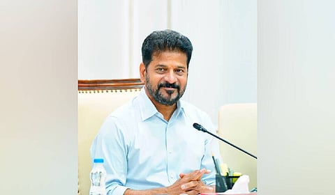 Chief Minister A Revanth Reddy heads a review meeting on the progress of Adilabad and Warangal airport works at the Secretariat in Hyderabad.