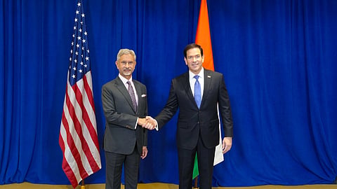 External Affairs Minister S Jaishankar with US Secretary of State Marco Rubio.
