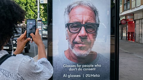 Spoof advertisements put up around London my protesting groups earlier this year