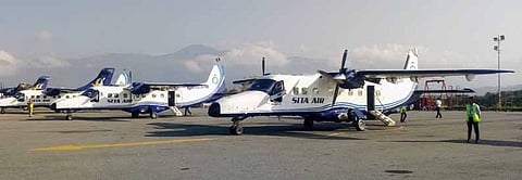 Repair work on the runway is underway, with authorities arranging to fly in technicians by helicopter to clear the aircraft and restore normal operations.