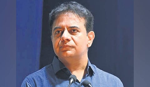BRS working president KT Rama Rao.