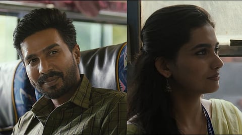 Vishnuu Vishal (L) and Mamitha Baiju (R) in Irandu Vaanam