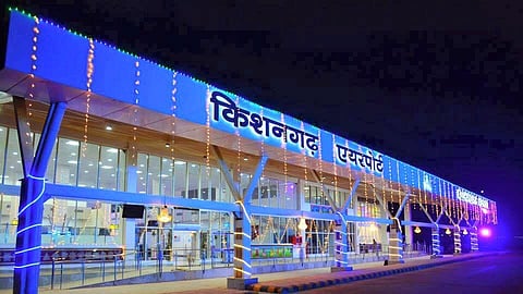A view of the Kishangarh airport in Rajasthan.