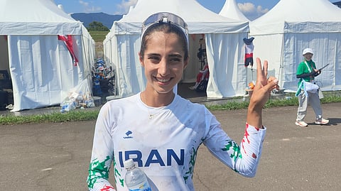 Iranian rower Kimia Zarei