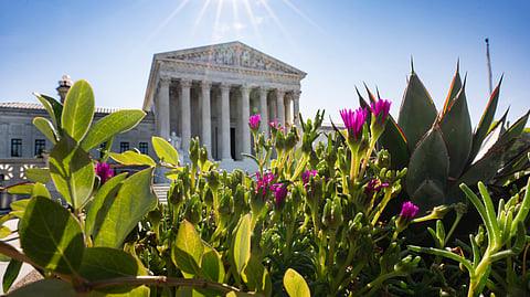 The Supreme Court is seen on Capitol Hill in Washington, Aug. 25, 2026.