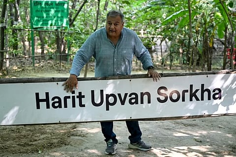 Swami Prem Parivartan, better known as "Peepal Baba" or "tree father", and his teams became one of India's largest grassroots planting movements.