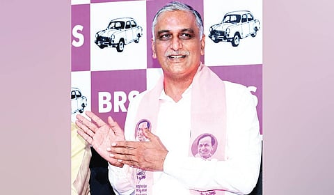 BRS Leader T Harish Rao.