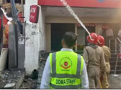 Fire breaks out on second floor of building in Delhi's Model Town