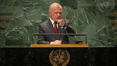King Abdullah II of Jordan, addressing the General Assembly earlier this week.