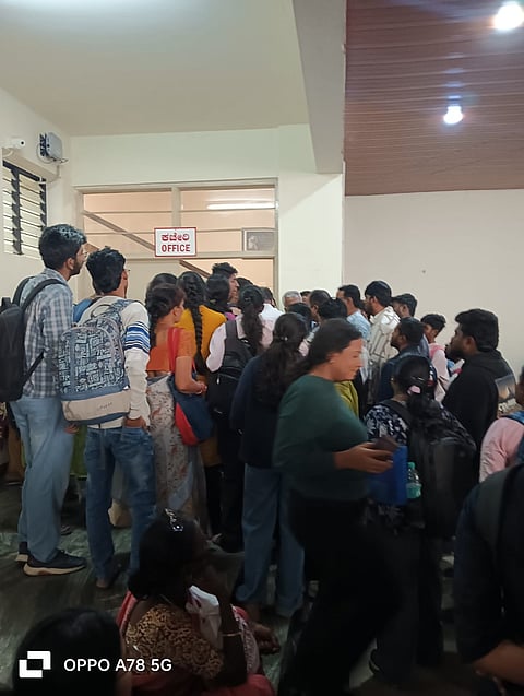  Around 50 PGCET applicants from Scheduled Castes (SCs) category staged a protest at the KEA office in Malleshwaram on Friday.