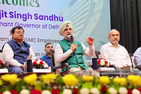Delhi LG Sandhu urged NDMC staff to maintain BRICS-level cleanliness and civic standards throughout the year, not just during major events.