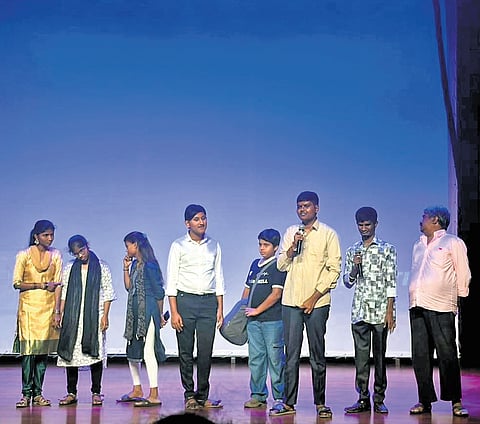 Earth Angels, a feature film by filmmaker John Devaraj that brings together around 60 visually impaired actors in a story about love, peace, innocence, conflict and human compassion.