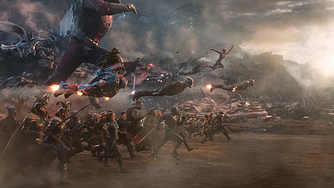 This image released by Marvel Studios shows a scene from "Avengers: Endgame."